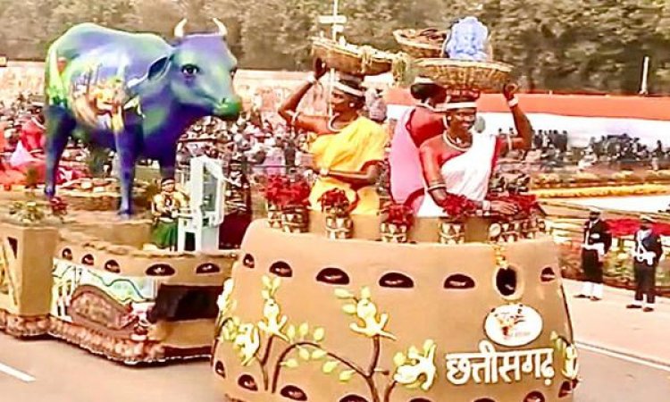 छत्तीसगढ़ की गोधन न्याय योजना की कामयाबी का साक्षी बना राजपथ