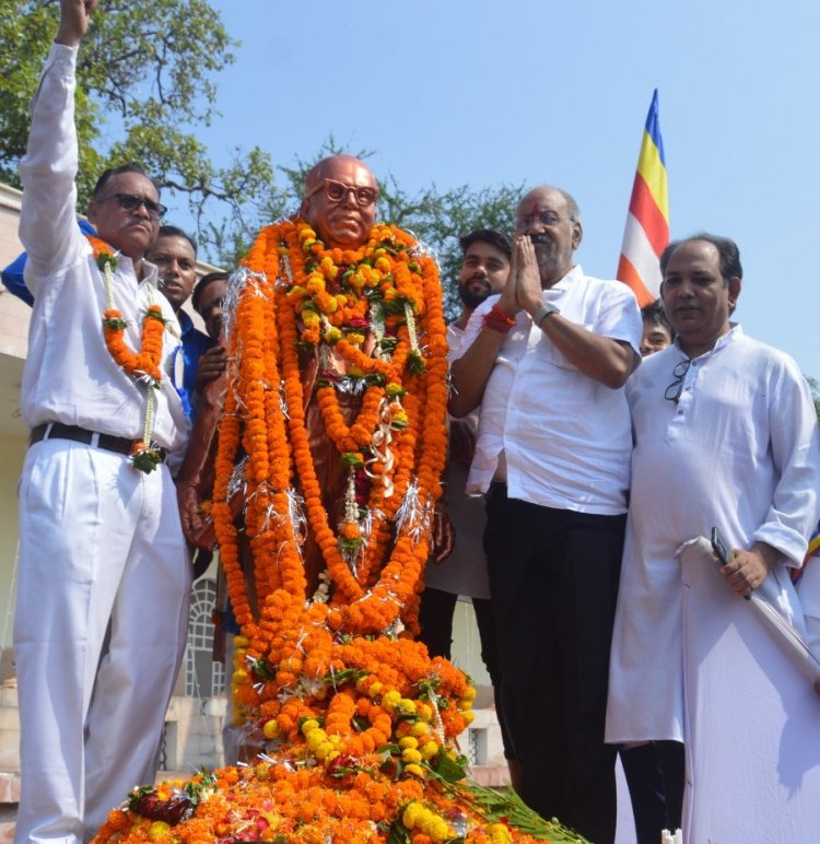 बाबा साहेब भीमराव अंबेडकर के आदर्शों पर चलते हुए ही भाजपा सरकार गरीबों और वंचितों के हित में कार्य कर रही है :बृजमोहन अग्रवाल