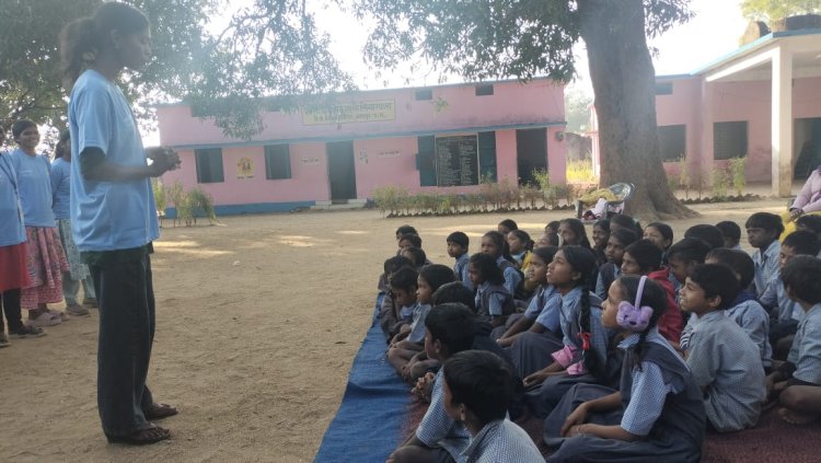 एनएसएस एवं यूनिसेफ का ग्राम संपर्क अभियान आयोजित