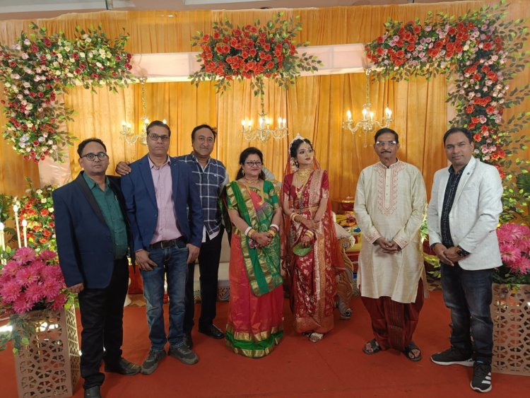 डॉ विजय रक्षित सर के द्वितीय पुत्र चि सौरभ रक्षित का विवाह आसनसोल,प बंगाल में सम्पन्न